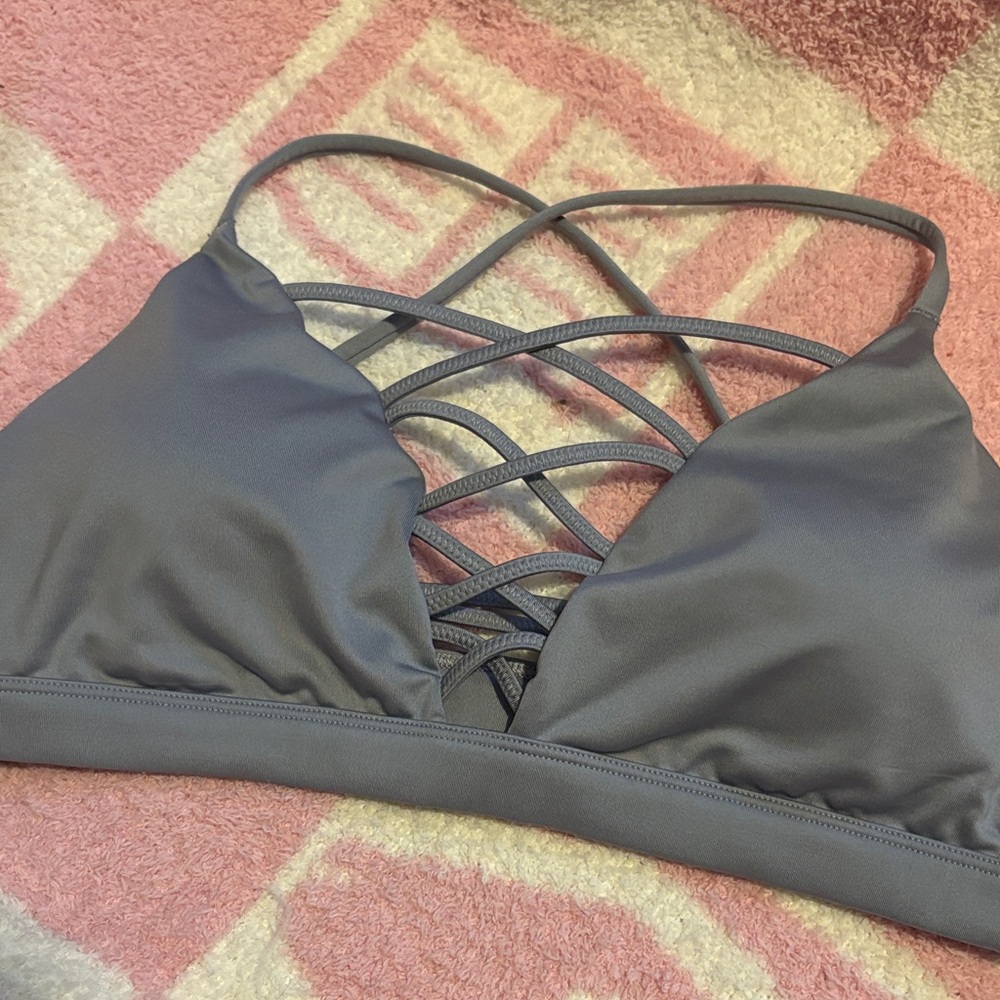 Victoria's Secret Charcoal Strappy Sports Bra